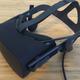The finished consumer version of the Oculus Rift. Note the adjustable, built-in headphones.